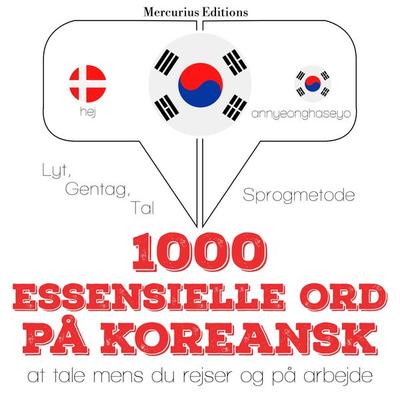 1000 essentielle ord på koreansk - JM Gardner, Audio, 9782821127807
