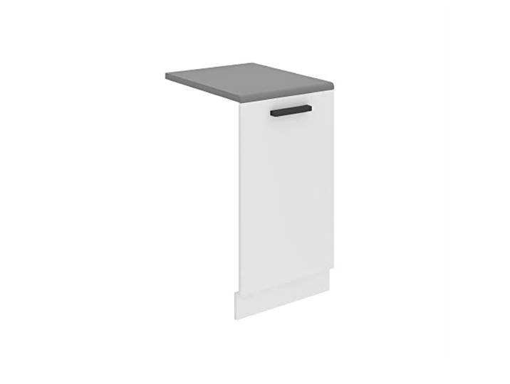 Belini Frontblende PZ 45 cm, mit Arbeitsplatte, Weiß matt mit Griff, Geschirrspüler Frontblende Breite, Frontplatte für Spülmaschine