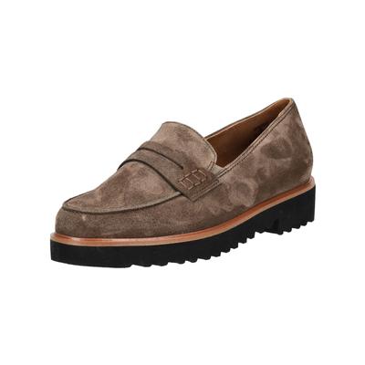 Slipper PAUL GREEN "Paul Green Slipper Veloursleder", Damen, Gr. 38, braun, Veloursleder, Schuhe Slipper