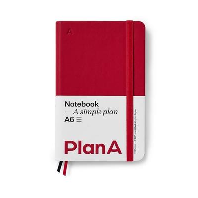 Notizbuch A6 Hardcover Liniert Berry Red, Gebundene Ausgabe von , Bücher.de