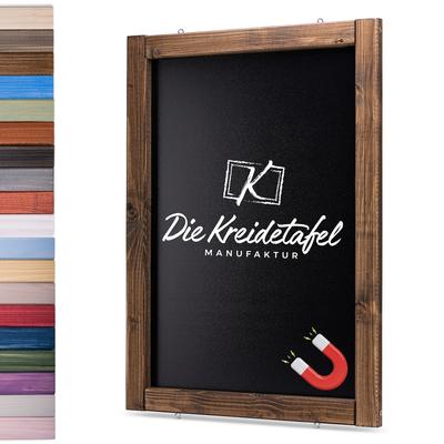 Die Kreidetafel Manufaktur Magnetische Kreidetafel - Magnettafel mit Holzrahmen / Kolonial 40x60cm