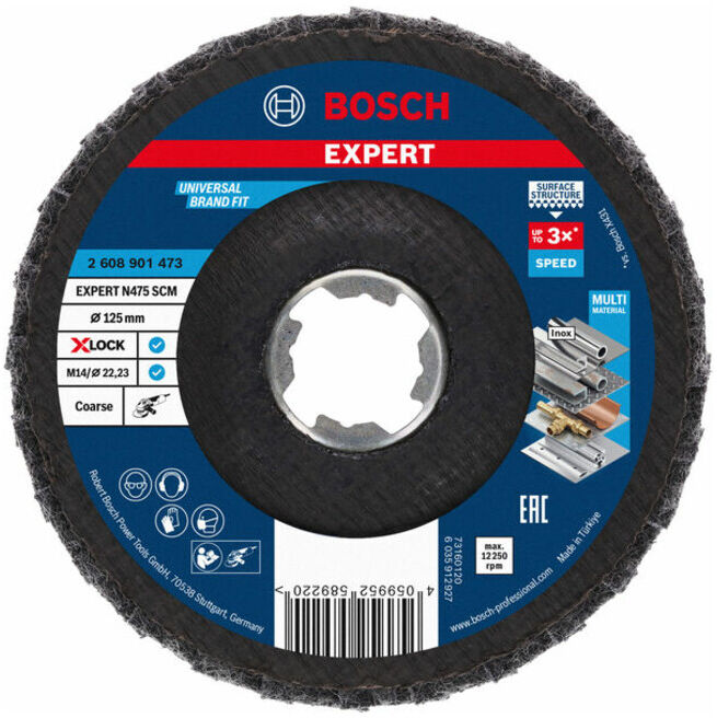 BOSCH EXPERT N475 SCM X-LOCK Disque, 125mm, grossier (2608901473)