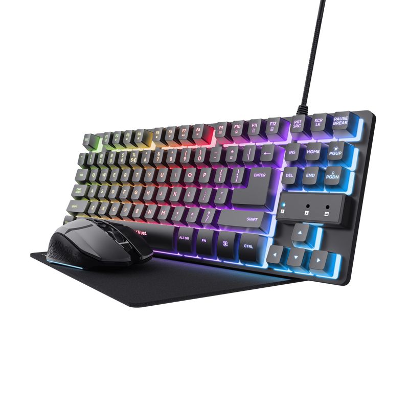Trust GXT794 LED Gaming Tastatur USB (Schwarz) 25393