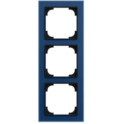 Busch-Jaeger 1723-4028-101 Abdeckrahmen 3-fach blauglas - Busch-art linear® 2CKA001754A4934 17234028101