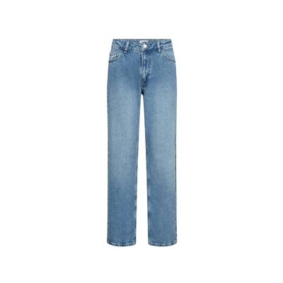 5-Pocket-Hose LEVETE ROOM "Levete Room Jeans LR-KOSA 19", Damen, Gr. 29, Normalgrößen, 2085, mid blau denim, Obermaterial: 99% Baumwolle, 1% Elasthan, Hosen 5-Pocket-Hose