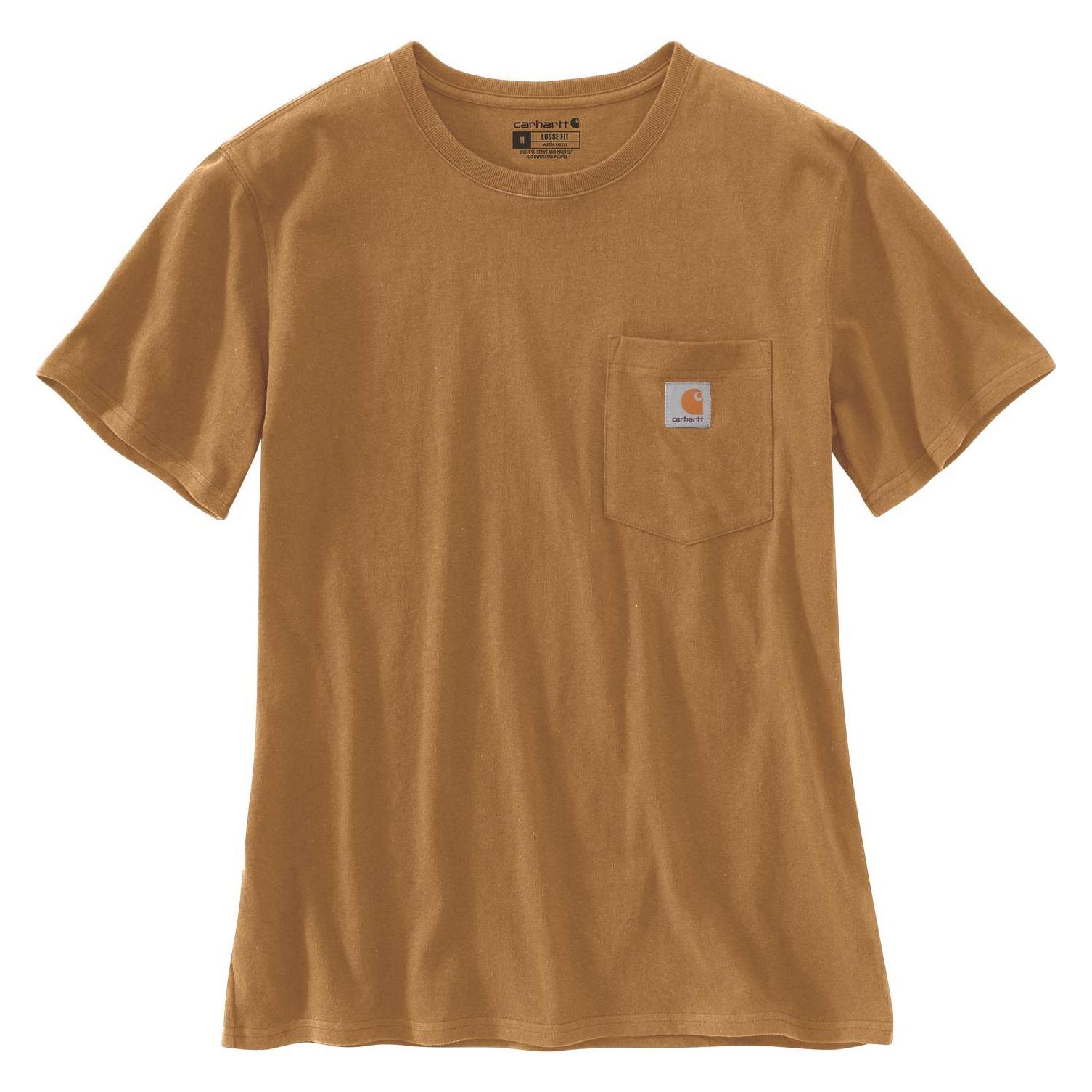 Carhartt Schweres K87-T-Shirt mit Tasche in Braun (M) (.103067.211.S005)