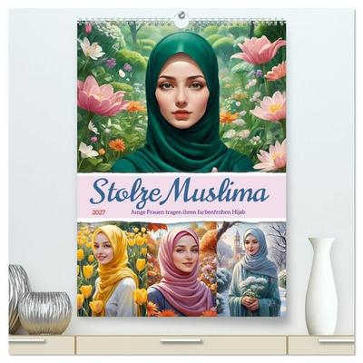 Stolze Muslima (hochwertiger Premium Wandkalender 2027 DIN A2 hoch), Kunstdruck in Hochglanz