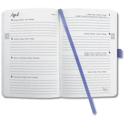 Sigel, Agenda, Jolie (A5, 1 Woche / 2 Seiten)