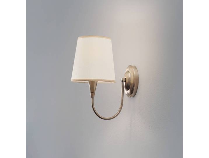 Wandlamp Pardo, dimbaar, messing / goud, Woon-/ Eetkamer, metaal, wandlamp