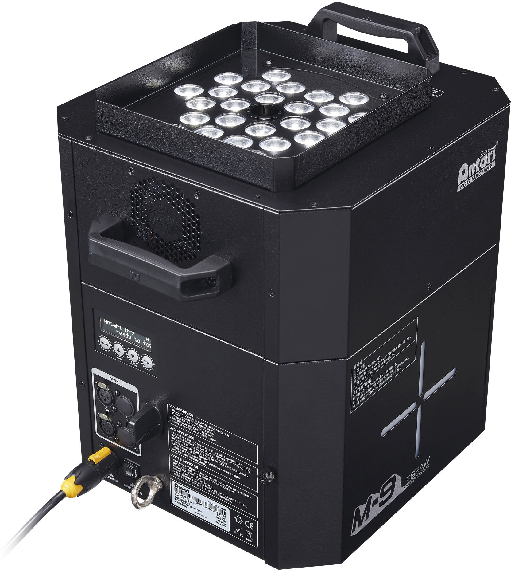 Antari M-9 Jet 1800 W Pro Co₂-Simulierender Rgbaw-Jet-Nebelgenerator
