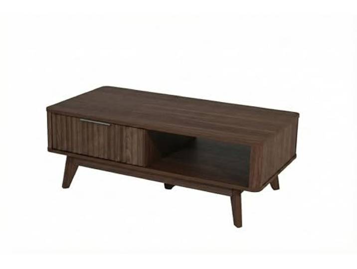 Jahnke COUCHTISCH Wave Coffee SK WALNUSS NB.