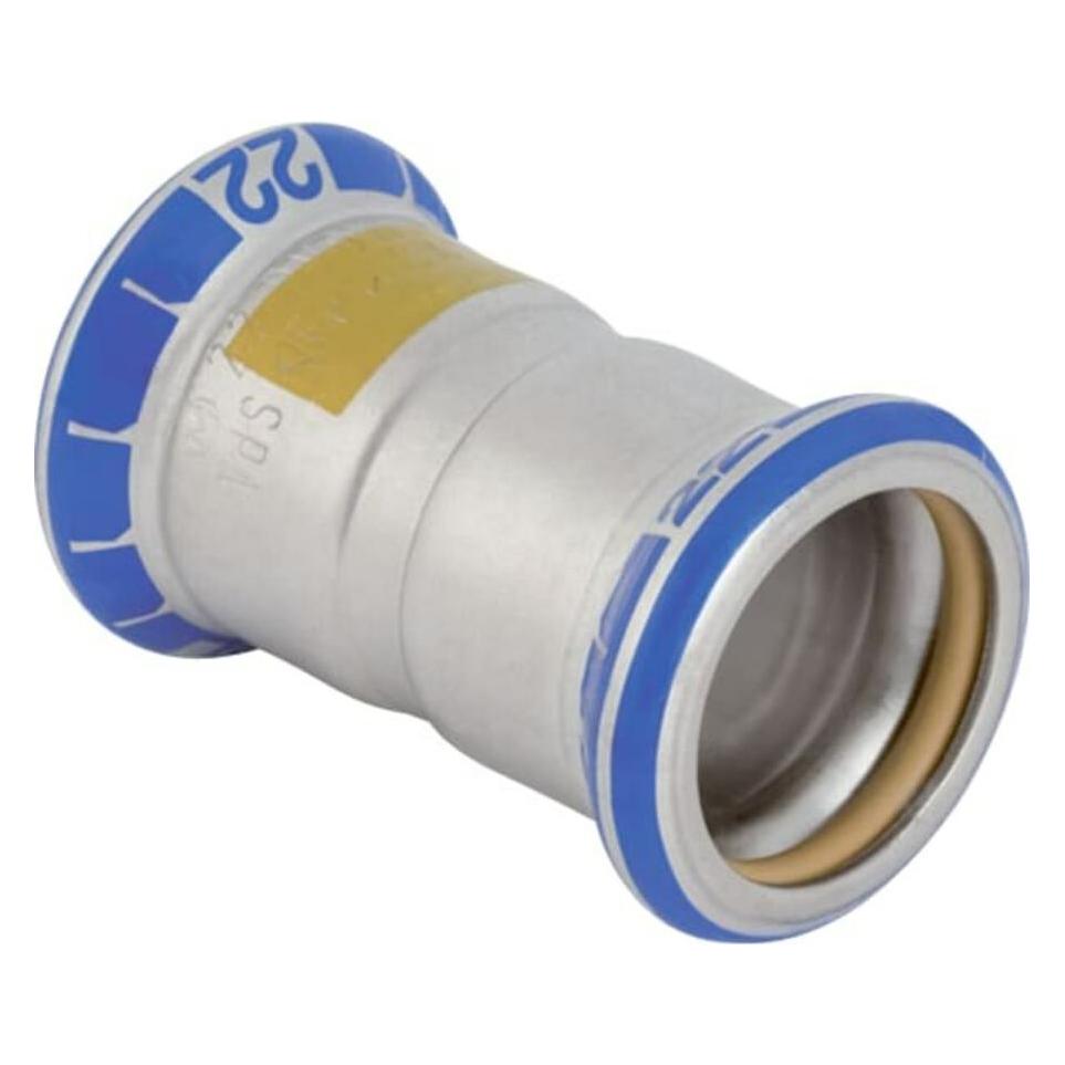 Geberit Gas-Muffe Mapress d 28mm, f Natur- u. Fl.-Gas, Edelstahl (Pressverbindung) (67973298)