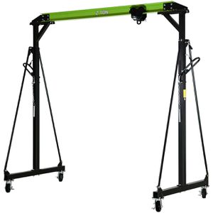 Trutzholm Werkstattkran 73805, Portalkran mit Laufkatze, 2000 kg Tragkraft, fahrbar, Breite 240 cm, Hubhöhe bis 360 cm