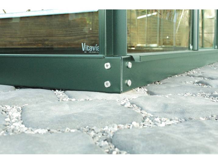 Fundamentrahmen VITAVIA Styx 900 , grün, B:65cm H:6cm T:130cm, Stahl, Gartenhaus-Fundamente, Fundamentrahmen