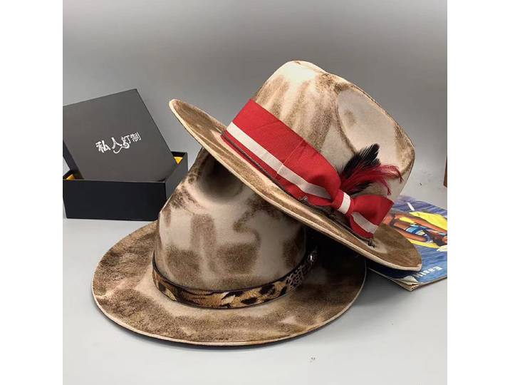 Ebay-Chapeau de cowboy en laine pour hommes et femmes, Jazz, Rétro, Respirant, Chaud, Commerce extérieur, Recommandé, Vente chaude