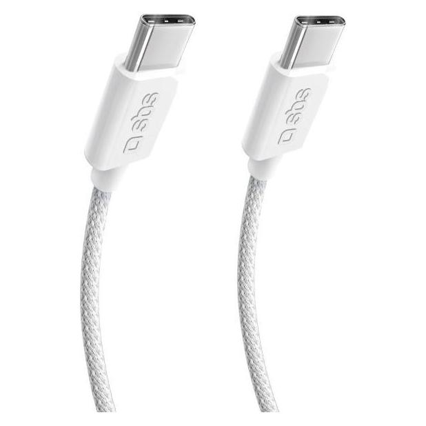 SBS Daten- u. Ladekabel, USB-C USB-C, 240W, 1m (1 m, USB 4, 240 W) (TECABLETISSUETCC40GB)
