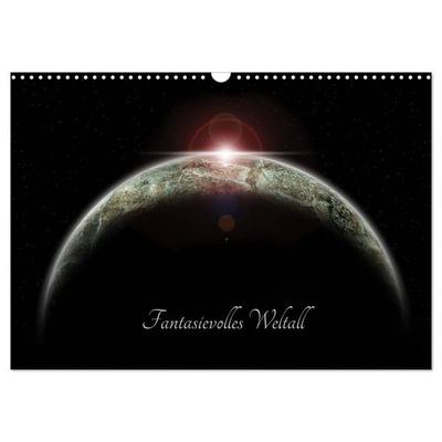 Fantasievolles Weltall (Wandkalender 2026 DIN A3 quer), CALVENDO Monatskalender