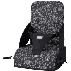 Nuby, Hochstuhl, Kindersitz – Panda – 3-Punkt-Gurt – ab 6 Monaten – Schwarz/Weiss (Tischsitz)