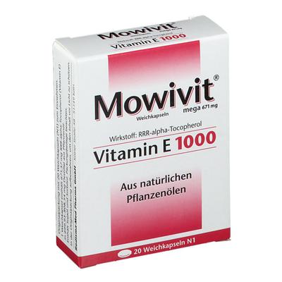 Mowivit Vitamin E 1000 Kapseln 20 St