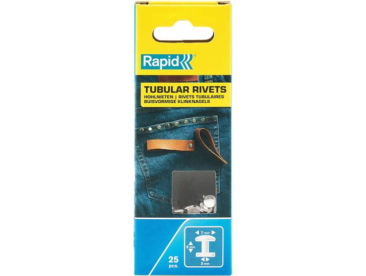 Rapid - Rivets Tubulaires - 379mm\, Fixation Solide Entre Les Matériaux\, Lien Durable - Sachet De 25 - (5000414)