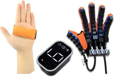 Uplifted Finds Electric Finger Rehabilitation Robot Training Glove For Stroke And Hemiplegia Therapy m right With Bracelet