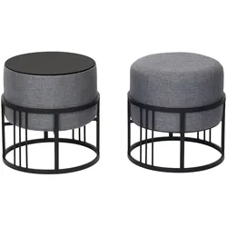 HOCKER-SET 2-TLG. Tas
