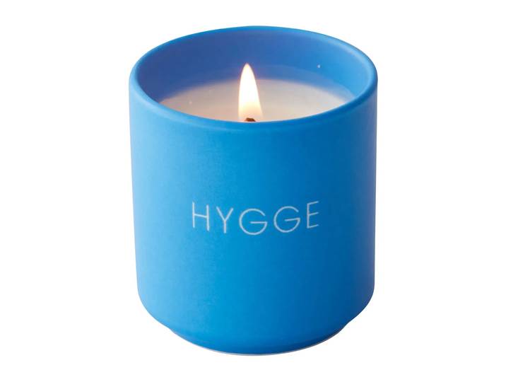 Design Letters Bougie parfumée Design Letters Ø5,5 cm Hygge-cobalt blue
