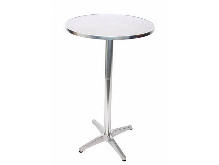 ALU-STEHTISCH KLAPPBAR BASISMODELL rund Silber