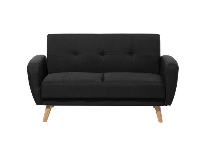 2-SITZER-SCHLAFSOFA Polyester Schwarz Florli