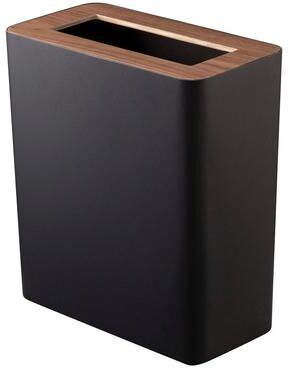Yamazaki Home Trash Can - Two Styles, Steel & Wood
