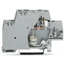 Wago 280-503/281-579 Bauelementklemme,Doppelstock,mit Abschlussplatte,grau 280503281579