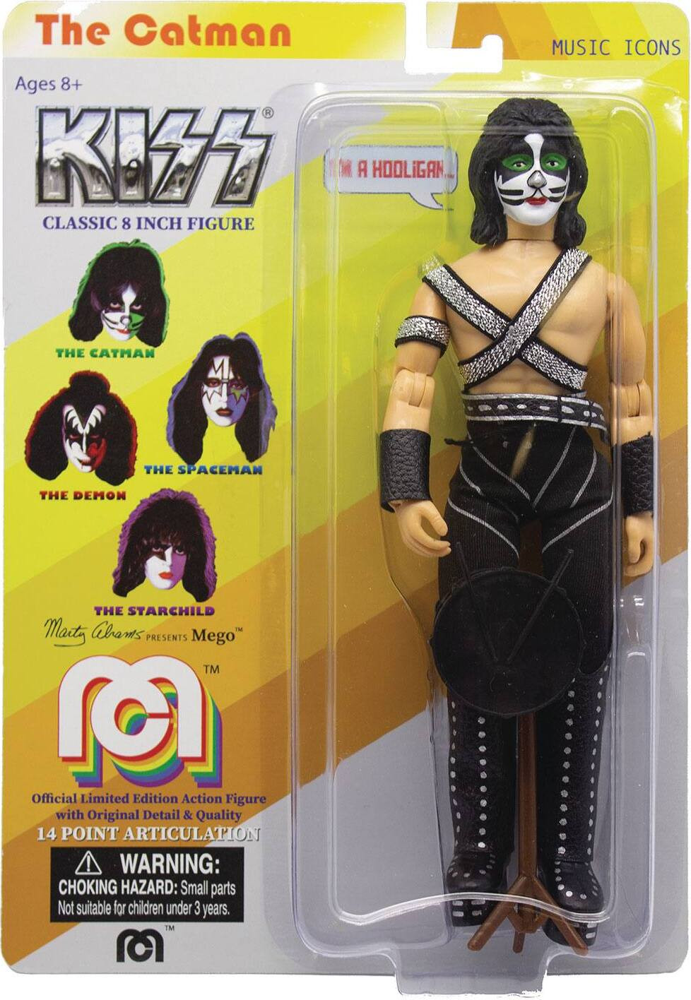 Mego Kiss actiefiguur Catman met Love Gun, 20 cm