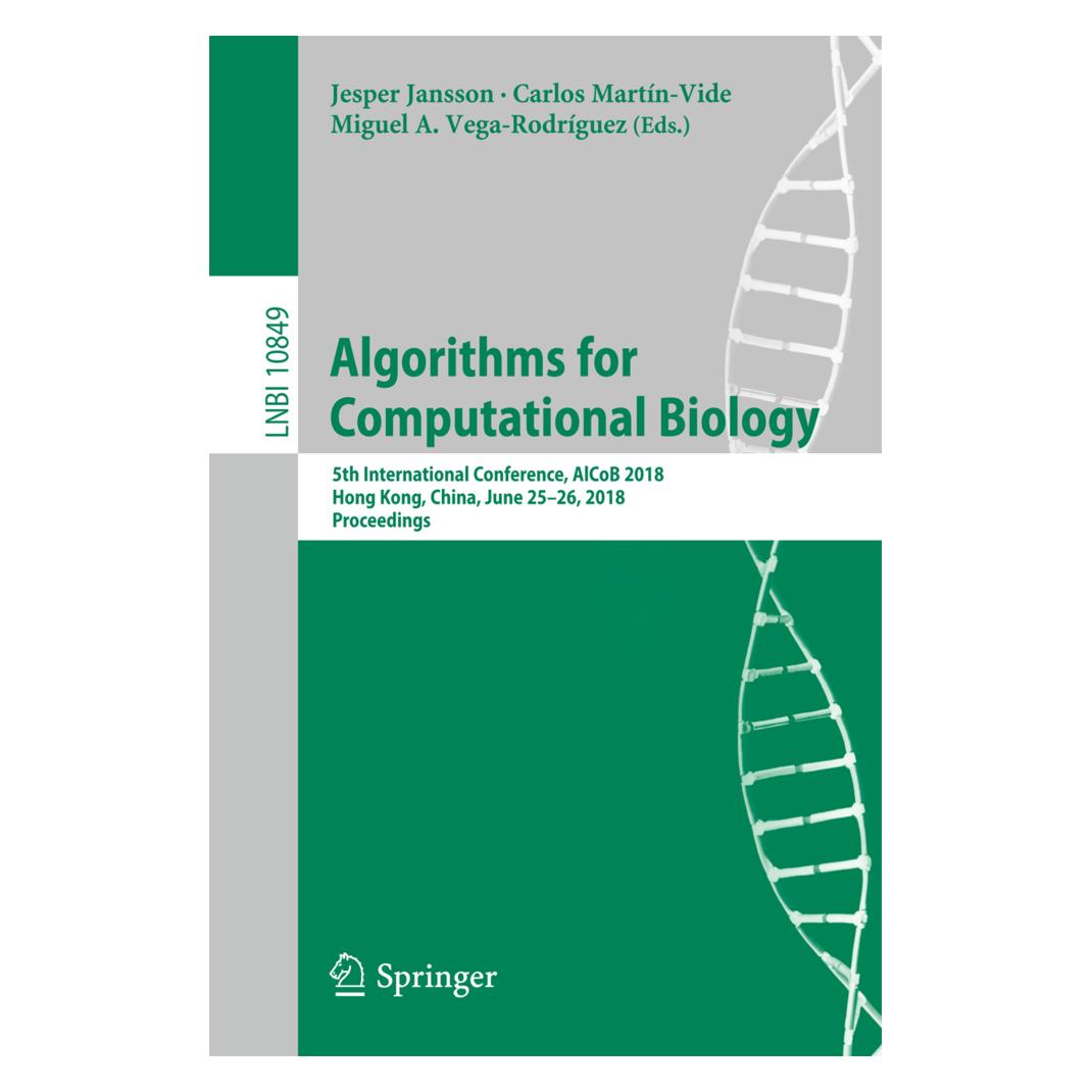 Springer Algorithms for Computational Biology (Englisch, Softcover, Carlos Martín-Vide, Jesper Jansson, Miguel A. Vega-Rodríguez) (55982198)