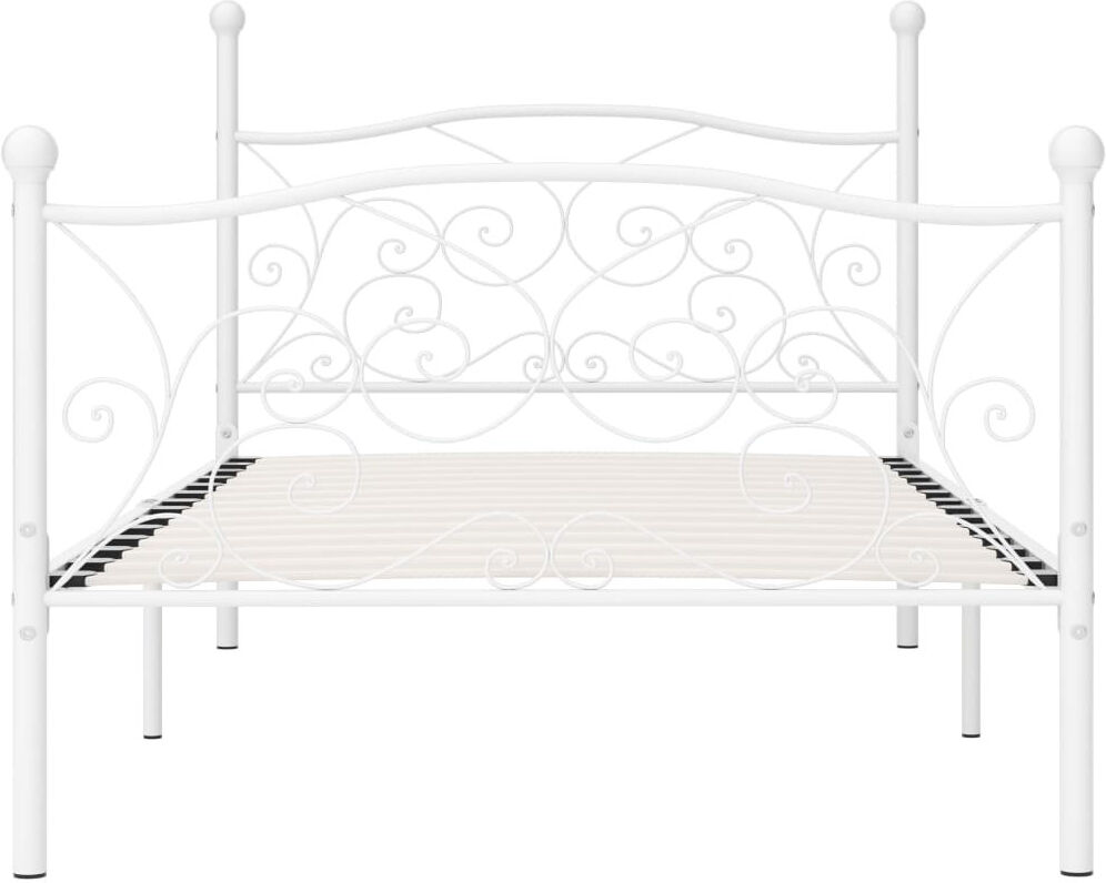 Marlow Home Co. Andreas Solid Wood Open-Frame Bed white 100 x 200 cm