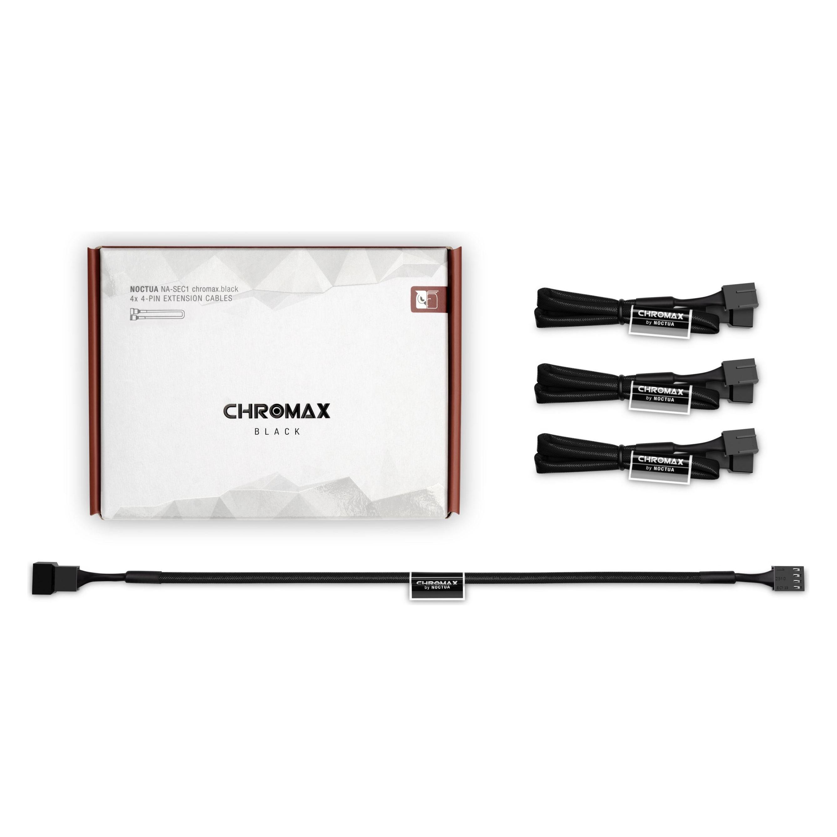 Noctua NA-SEC1 chromax.black Lüfter-Verlängerungskabelset (NA-SEC1.BLACK)