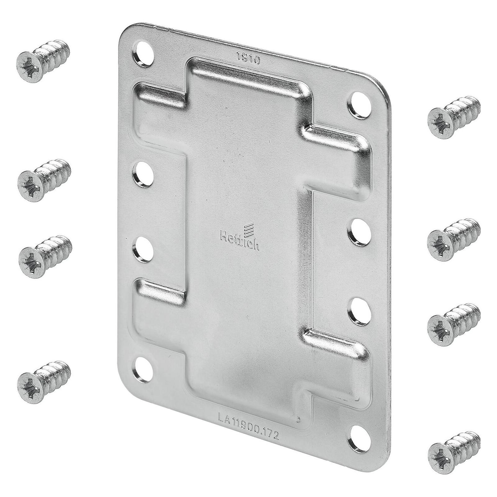 Hettich TopLine L Verbindungslasche gross, Stahl verzinkt (Verbindungsbleche, 1 Stk.) (228812)