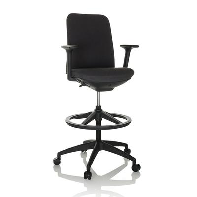 Arbeitsstuhl / Counterstuhl NESTORA WORK Stoff schwarz hjh OFFICE