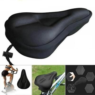 Uplifted Finds Padded Gel Bike Seat Cushion With 3D Foam Support For Mountain And Exercise Bikes red 2