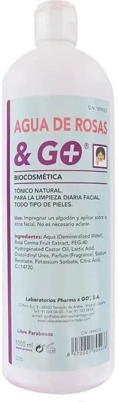 & GO Agua Rosas 750 ml
