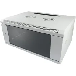 Allnet 19 Wandgehäuse 12HE B600 / T600mm 1-teilig *lichtgrau* SMC-Serie (12 HE, 19 Zoll Rack), Serverschrank, Grau