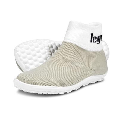 Barfußschuh LEGUANO "LEGUANITO", Mädchen, Gr. 32/33, ungefüttert, beige, Textil, Schuhe Barfußschuh Schlupfboots, Schlupschuh, Freizeitschuh, Hausschuh fördert optimal den Laufprozess