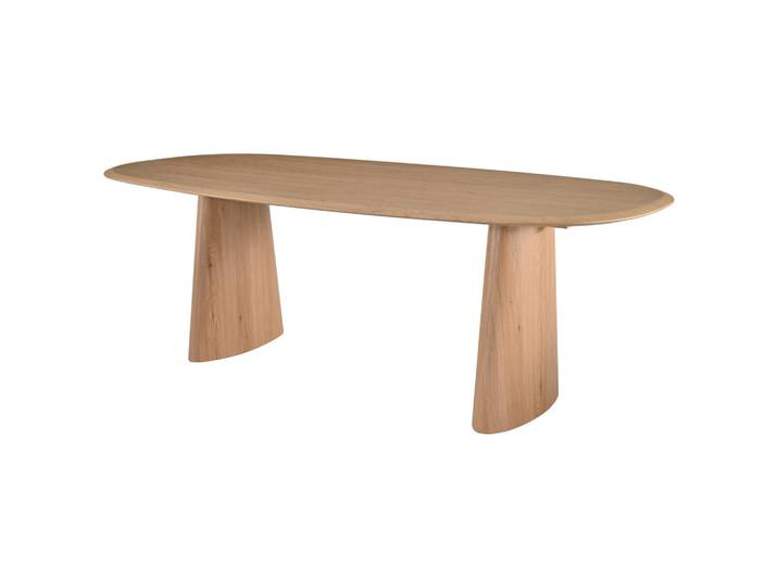 Mid.you Esstisch, Natur, Holz, Eiche, furniert, 110x75x220 cm, Esszimmer, Tische, Esstische