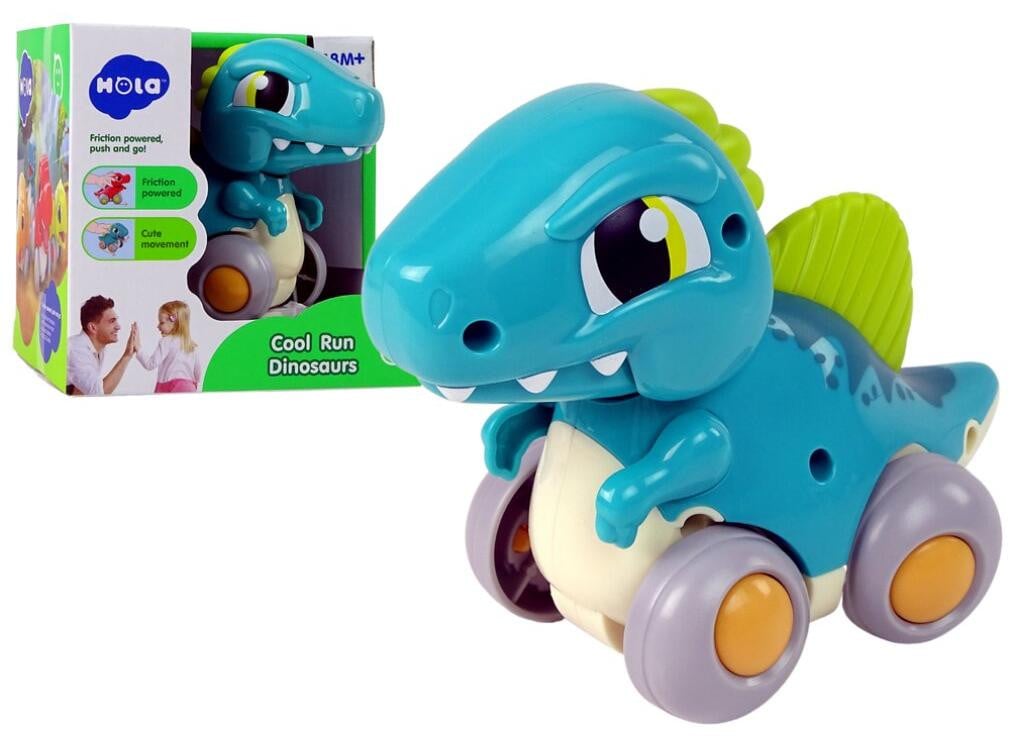 Lean Toys Dinosaurus op wielen blauw figuur