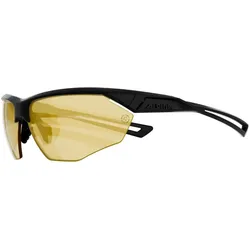 alpina, Herren, Sportbrille, Nylos HR schwarz matt/gelb - Sportbrille (Black Matt, Gelb), Schwarz, Gelb