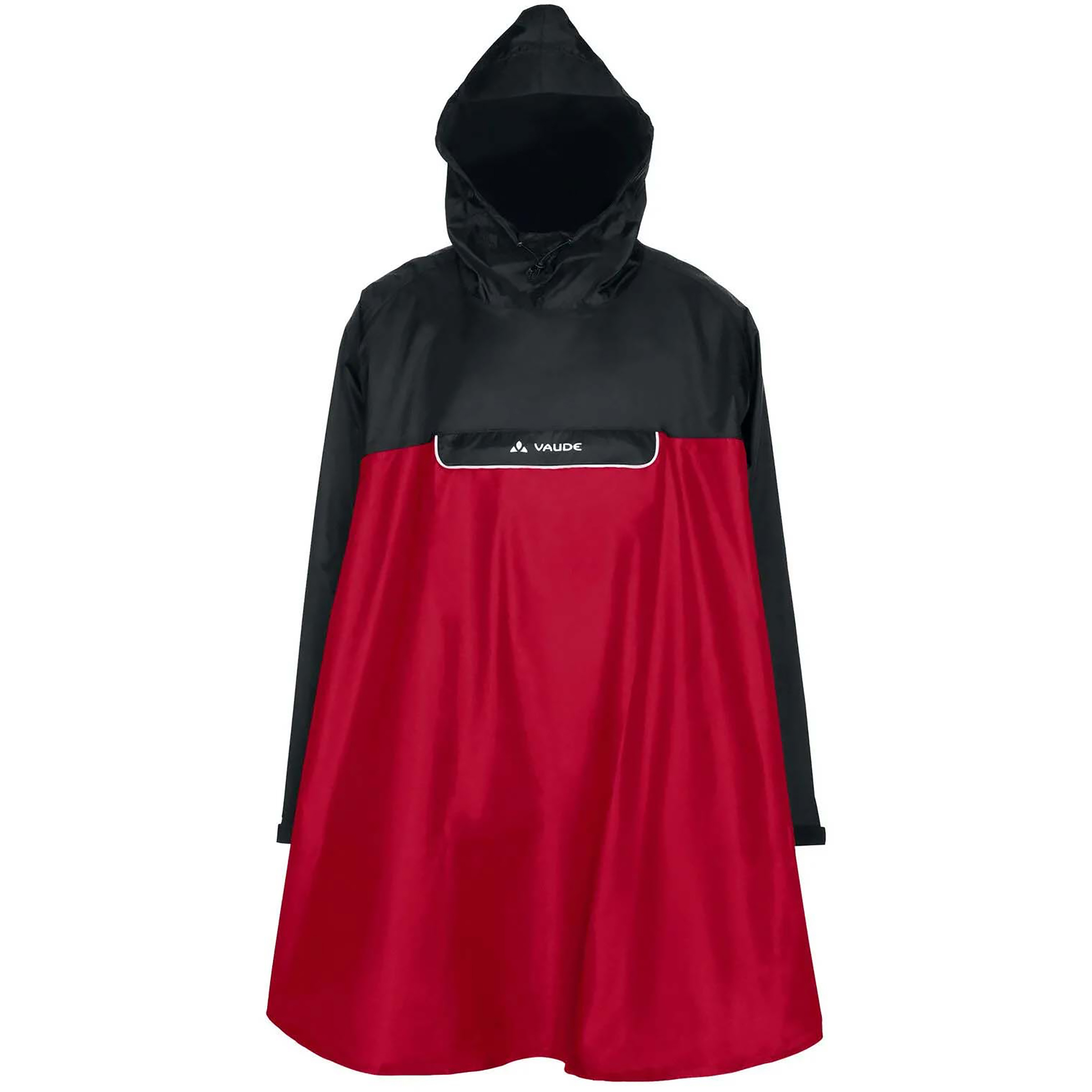 Vaude Valero Poncho Regenjacke rot Größe L Commuting Winddicht Wasserabweisend