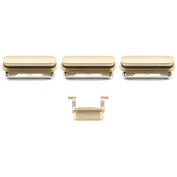 Tasten-Set (Lautstärke+ - , Lautlos, Power), passend für iPhone 6S Plus, gold