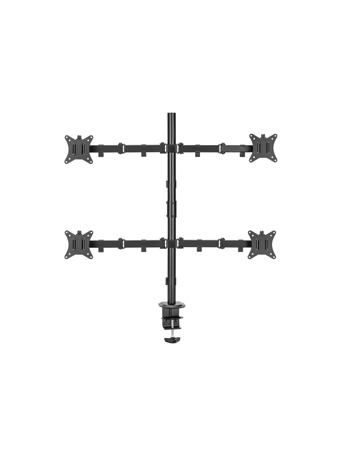 Deltaco mounting kit - for flat panel - quad tilt swivel rotate 9 kg - black