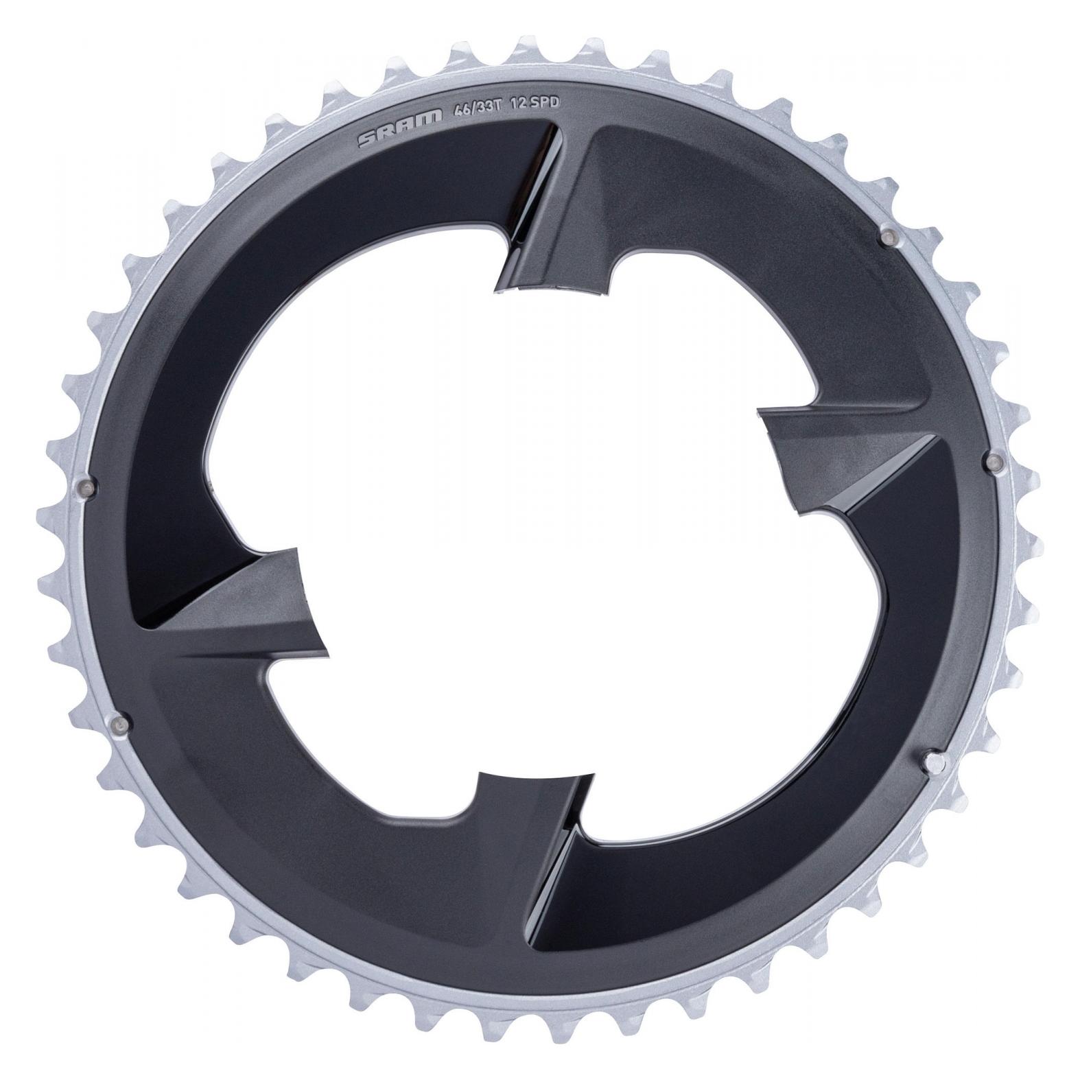 Sram Chain Ring Rival eTap AXS 107 BCD withCover 2x12SP (46) (00.6218.029.002)