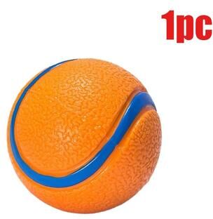Inspired Living Tough Elastic Dog Fetch Ball For Chewing, Bouncing And Active Play 1pc