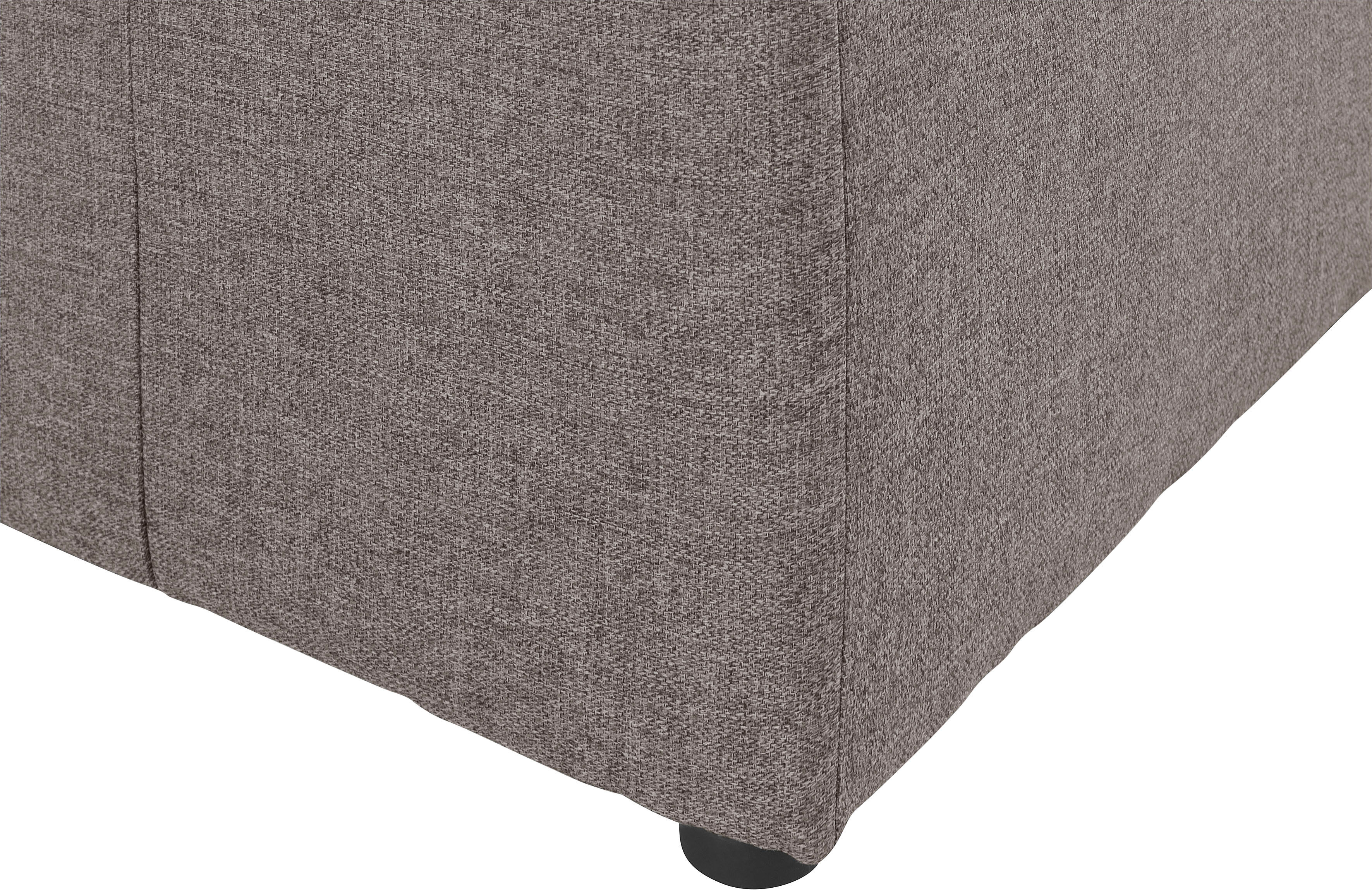 Polsterhocker OTTO HOME "Florid", beige (natur), B:100cm H:43cm T:80cm, Baumwollmix (60% Baumwolle/40% Leinen);Struktur fein (100% Polyester);Samtoptik (100% Polyester);Samtvelours (100% Polyester);Struktur (100% Polyester);Struktur recycelt (100% recycel
